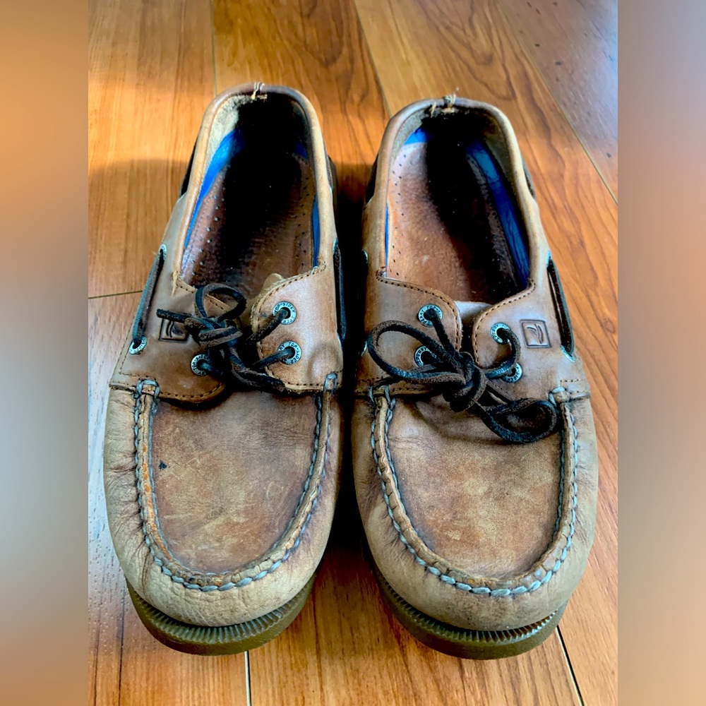 Sperry Men's Authentic Original top siders leather boat shoes